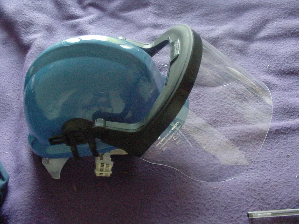 Arc-flash face shield, 8 cal/cm²
